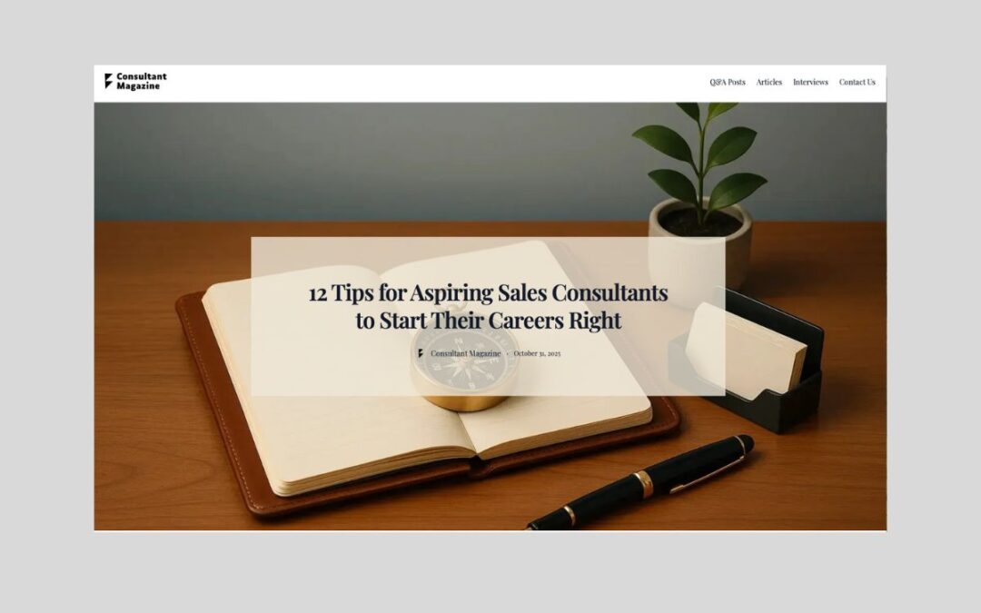 12 Tips for Aspiring Sales Consultants to Start Their Careers Right