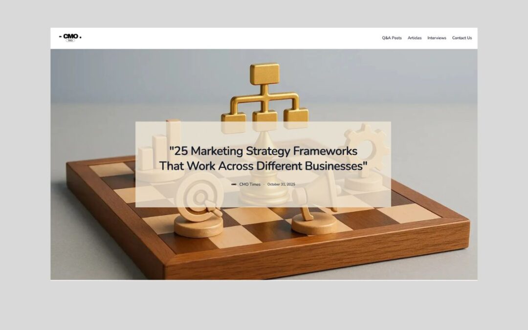 25 Marketing Strategy Frameworks That Work Across Different Businesses