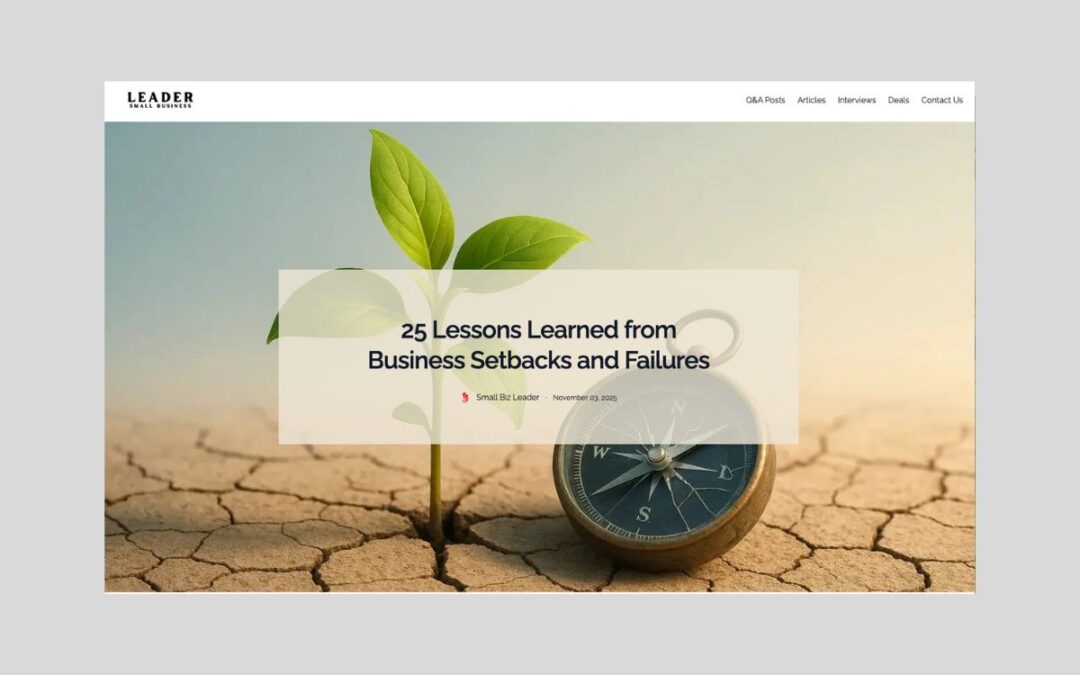 25 Lessons Learned from Business Setbacks and Failures