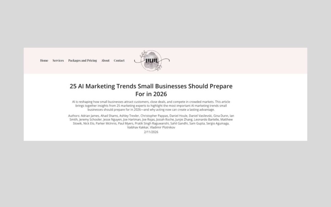 25 AI Marketing Trends Small Businesses Should Prepare for in 2026