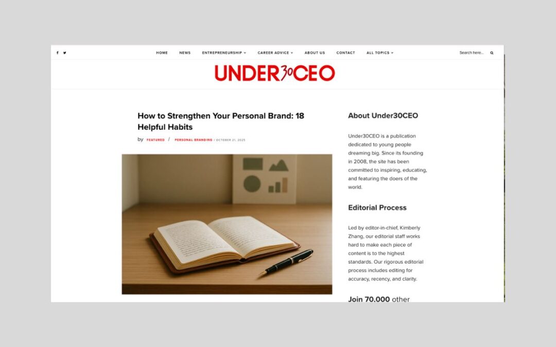 How to Strengthen Your Personal Brand: 18 Helpful Habits