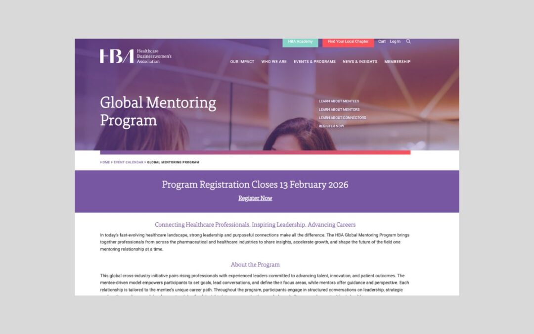 HBA EMA Mentoring Program: Personal Branding: Your Secret Weapon, September 2024
