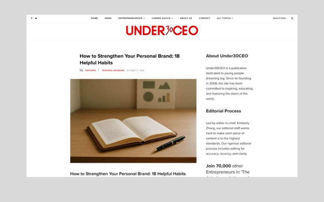 How to Strengthen Your Personal Brand — 18 Helpful Habits